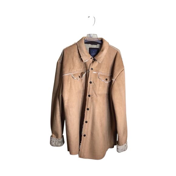 Tommy Hilfiger Men  Sherpa Lined tan Camel Jacket size XXL layering Piece Coats - Picture 1 of 9